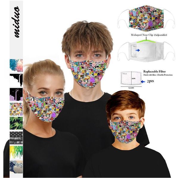 

luxury face mask,face anti dust cotton cloth designer masks with pm2.5 replaceable filter washable reusable ma