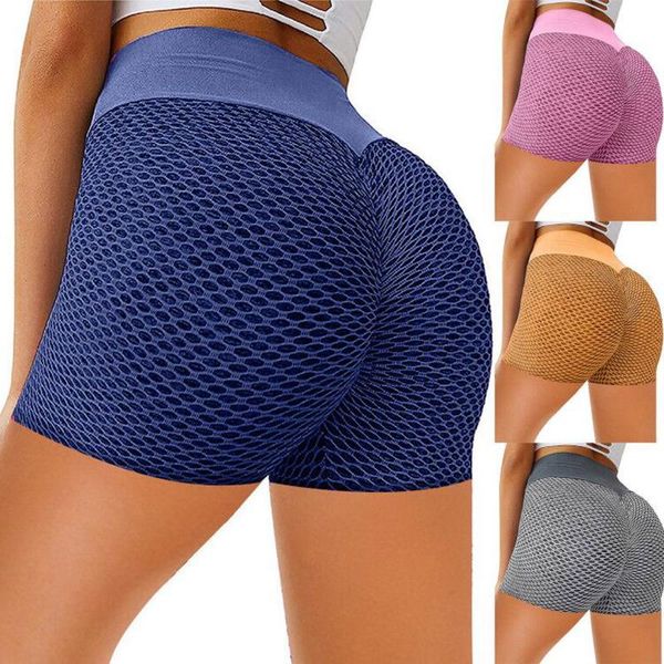 

yoga outfits 2021 spring summer women's casual shorts tight-fitting skinny buttocks lifting fitness sports f fast ship, White;red