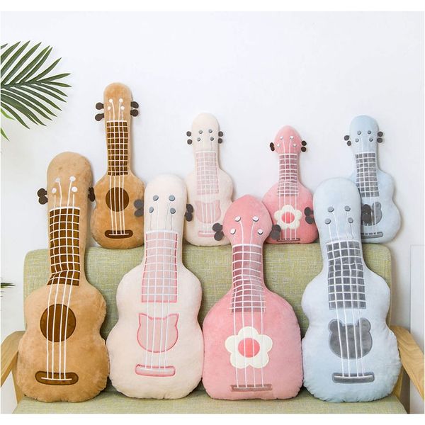 

гитарная подушка наполненный плюшевый музыкальный инструмент укулеле игрушка детские игрушки день рождения подарок для детей гитара подушка
