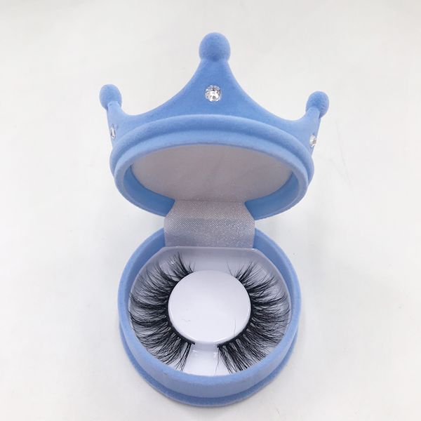 

latest crowns lash box with natural siberian real mink lashes private custom label 16mm 20mm 22mm mink eyelash discount deal
