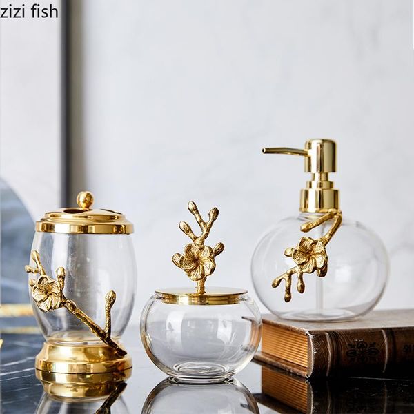 

bath accessory set crystal bathroom accessories portable soap dispenser toothpaste holder mouthwash cup dishes plating alloy supplies