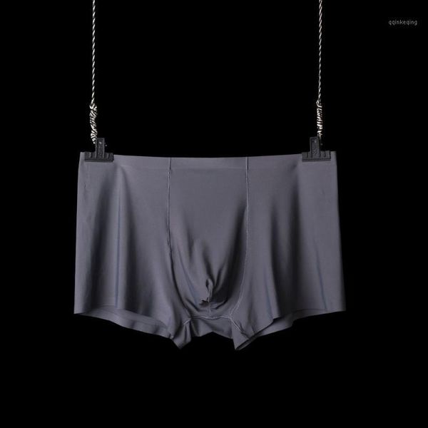 

male underwear silky cool feeling healthy boxer soft underpant boxer for men panties comfortable cuecas bokserki summer1, Black;white