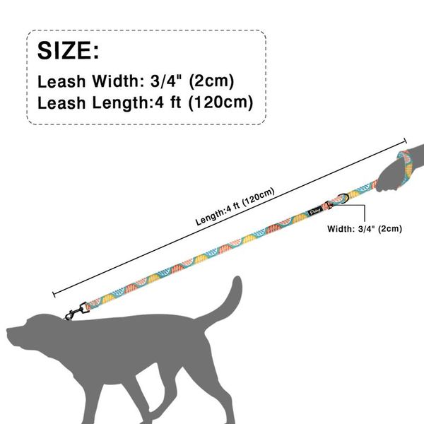 

fashion nylon dog leash lead printed pet puppy running leash dogs walking leashes rope belt for small medium dogs pet sqcjmo