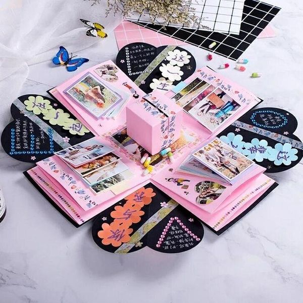 

diy diy p black birthday party unique design surprise explosion gift box surprise box fashion paper creative