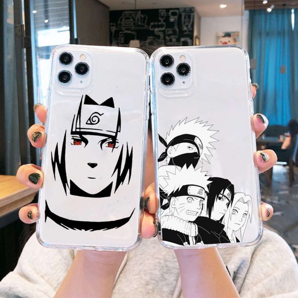 

mobile phone cover transparent silicone cartoon naruto, japane animation sasuke4fre