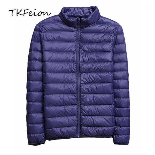 

2020 spring autumn jackets coats men warm duck down filler ultra thin light plus size 4xl 5xl male winter coat with portable bag1, Black;brown
