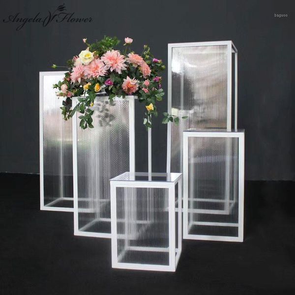 

acrylic geometric pillar iron rack wedding props cake flower stand table crafts decor candy display pedestal columns shelf1