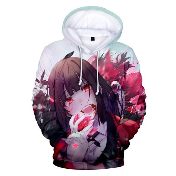 

compulsive gambler 3d hoodies sweatshirt new kpop korean casual long sleeve fashion soft hoodies women, Black