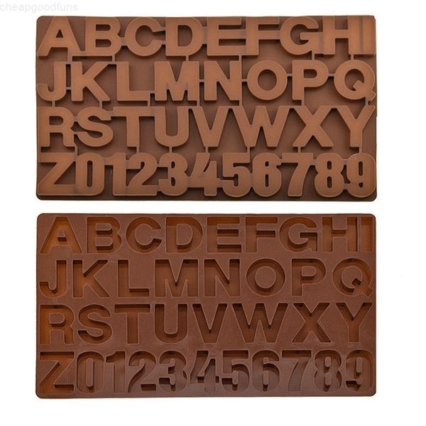 

diy silicone 26 alphabet chocolate mold 3d fondant cake decor