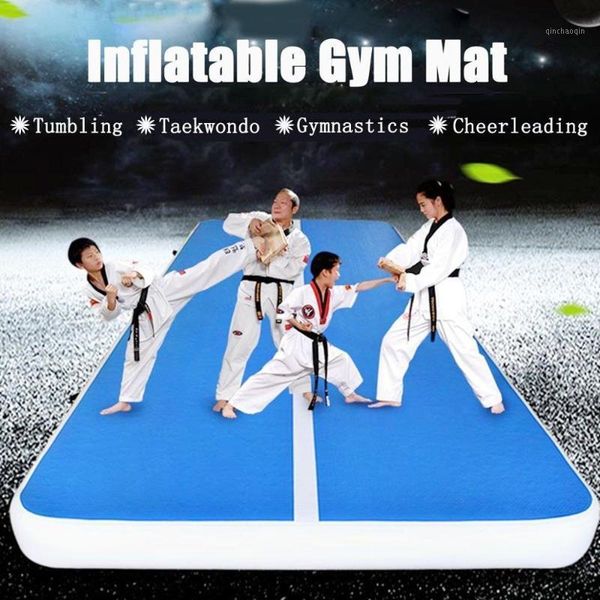 

flat drawing pvc inflatable yoga mat gymnastics mattress taekwondo martial arts karate gym airtrack electric with air pump1