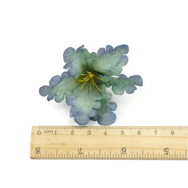 

10pcs/lot 6cm silk orchid artificial flower head for wedding decoration diy wreath gift scrapbooking craft fake sqchxy