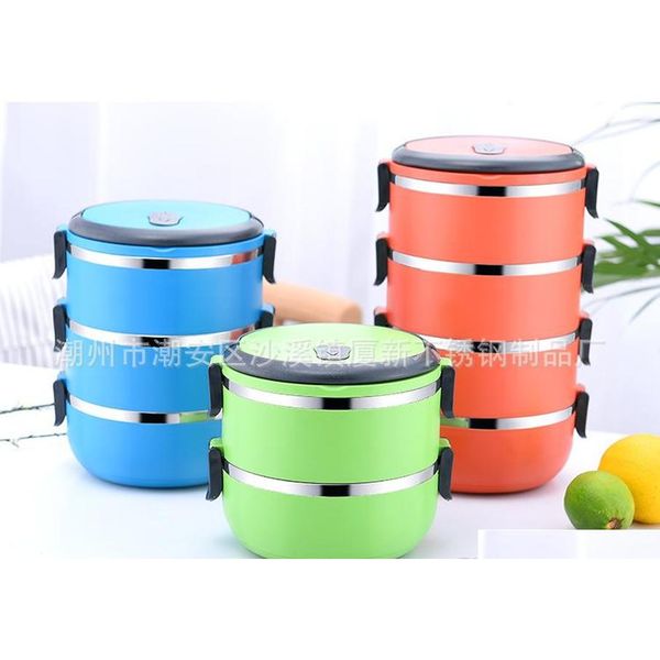

lunch box food container storage set proof stainless steel can with lids. healthy takeaway xkeeu
