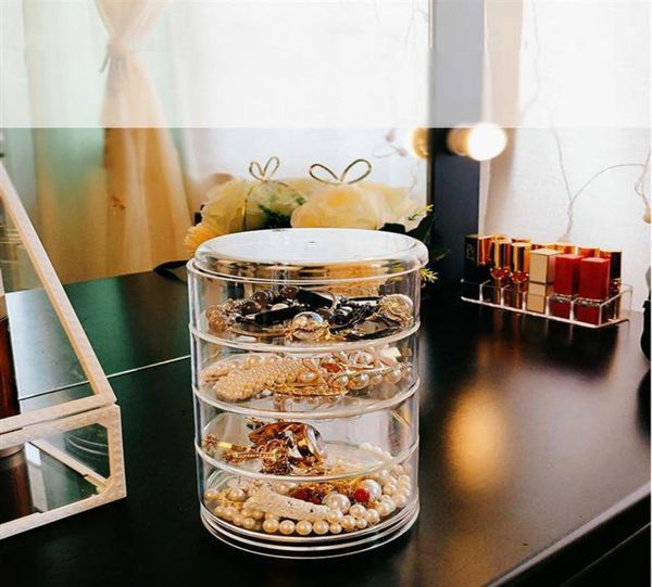 

прозрачные вращающиеся многофункциональные ювелирные изделия блокируют ювелирные изделия, чтобы собрать серьги обручений, чтобы собрать отде