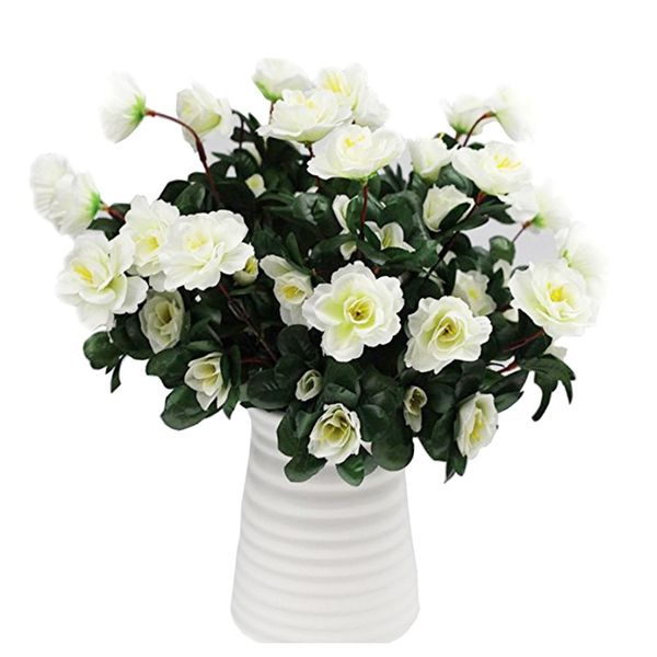 

осень открытый искусственный красный азалия цветы кусты высококачественные ультрафиолетовые поддельные цветы домашнего декора маленькие укра