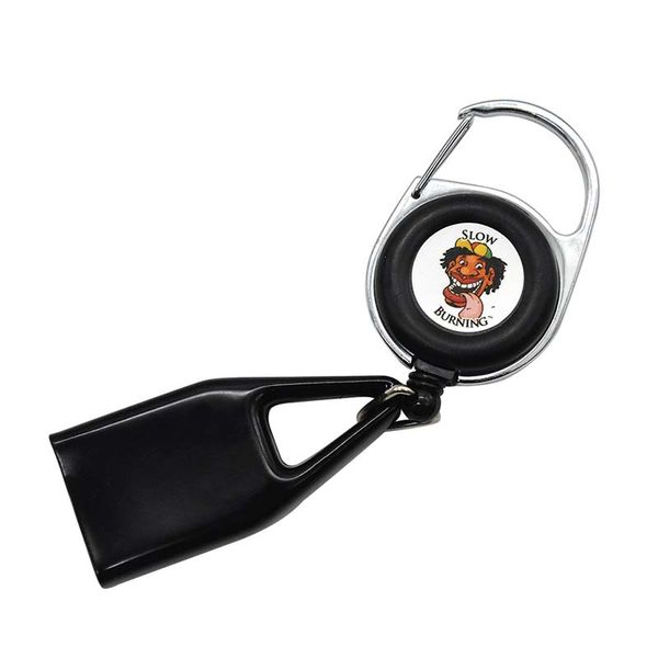 

lighter cover safe stash clip retractable keychain easy to use, Silver