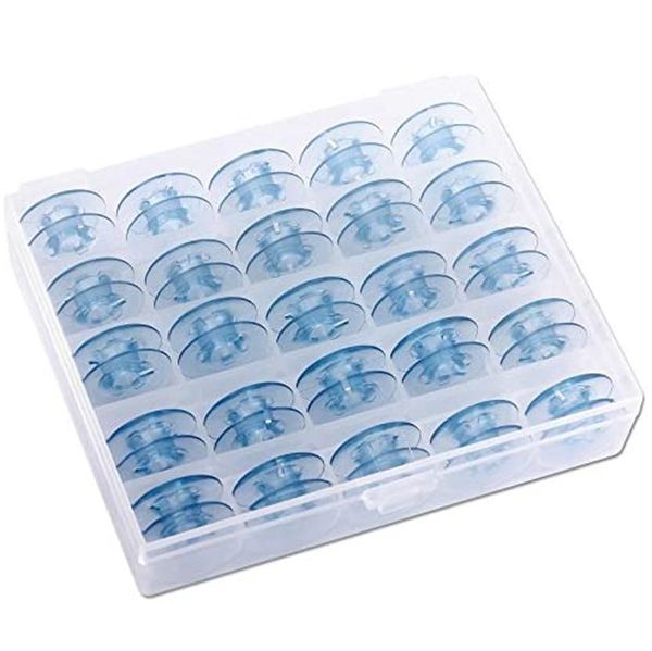 

25pcs bobbins box set sewing box accessories stitch machine spools sewing supplies storage box for sewing tools accessories d1 bbyjfe