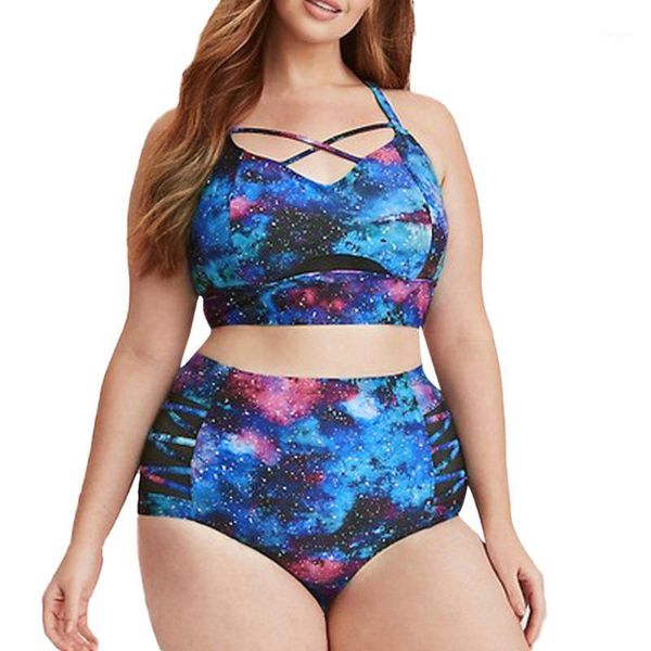 

plus size swimwear 2020 2 piece swimsuit women summer boho brazilian big size bathing suit oversized maio feminino praia biquini1, White;black