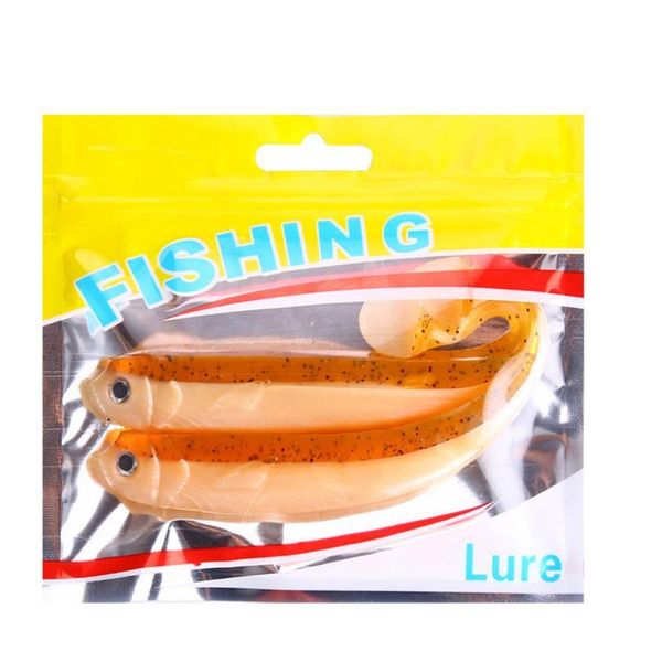 

2pcs/lot 15cm 15.9g sile soft worm bait 3d eyes jig head soft lure fly fishing bait crankbait artificial bait fishin qylred