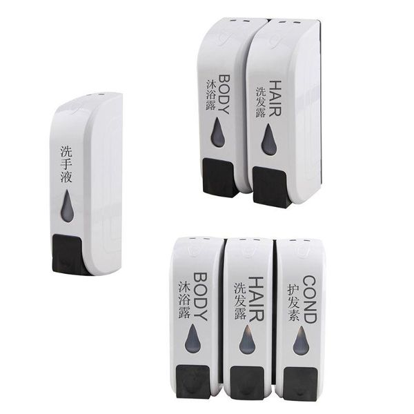 

1/2/3 head liquid soap dispenser wall mounted shower gel bottle for bathroom kit newest