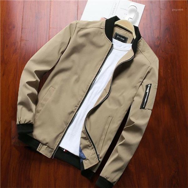 

men's baseball zipper jacket fashion outwear bomber jacket men spring autumn warm jackets slim fit casual overcoat clothing1, Black;brown
