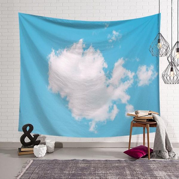

cushion/decorative pillow large 150x200cm washable blue sky and white cloud picnic mat mandala tapestry beach towel camping for home outdoor