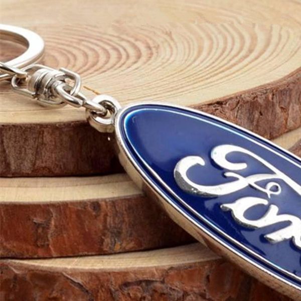 

fashion 3d metal emblem car keychain for bmw ford jeep land rover skoda chevrolet keyring key ring chain key holder car styling accessories