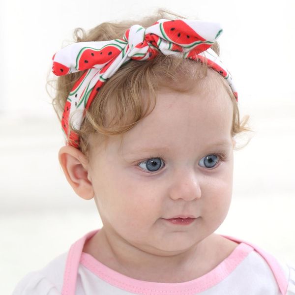 

baby girls knot headband knitted friut cotton children girls elastic hair bands turban bows for girl headbands hair accessories wmtihm, Slivery;white