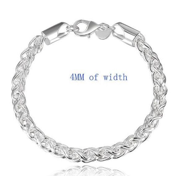 

creative twist circle chain women men silver color bracelets new fashion jewelry christmas gifts h070 h sqctsg, Black