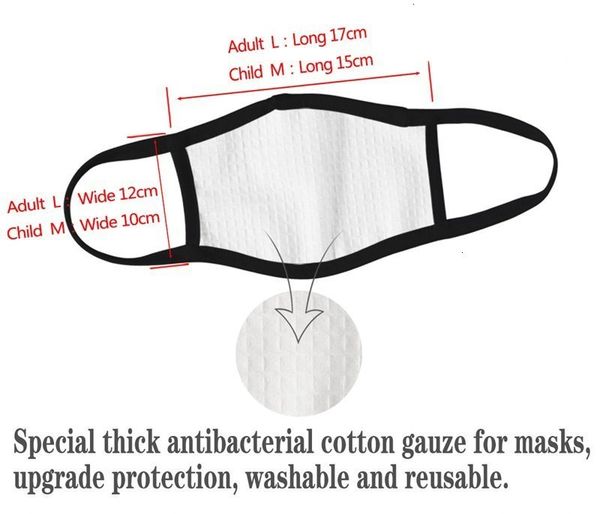 

face windproof animal texture kids dustproof mask 3d printed cotton masks reusable can be washed dha414 1ta1#