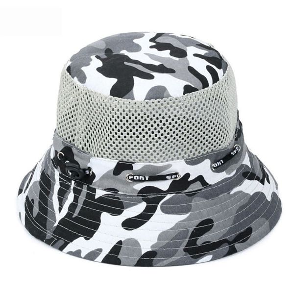 

outdoor camouflage fly fishing hunting shade hat man women wide breathable polyester portable cap beach sun protection hat m4 wmtwii
