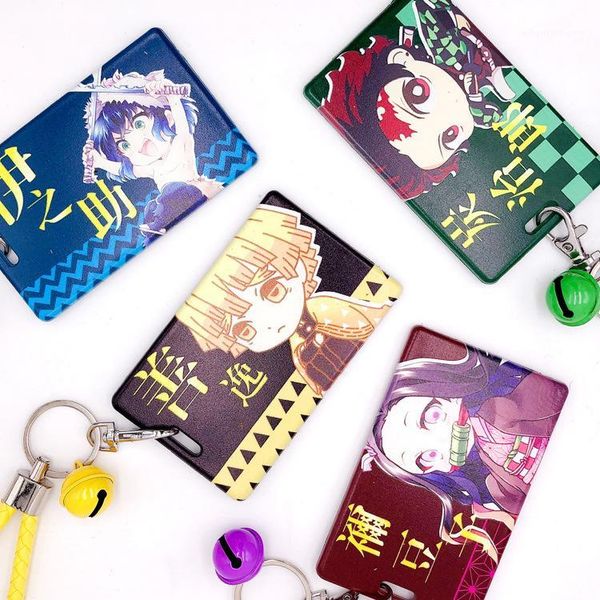 

keychains anime demon slayer acrylic cute brinco blade of ghost key chain kamado tanjirou cosplay pompom yaiba ring1, Silver