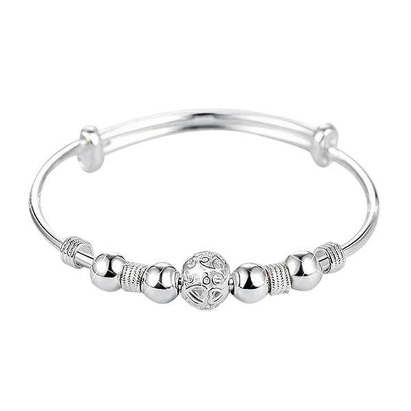 

china style silver color bead bracelet linglong ball bangle for women's lucky all-match jewelry bracelets, Black