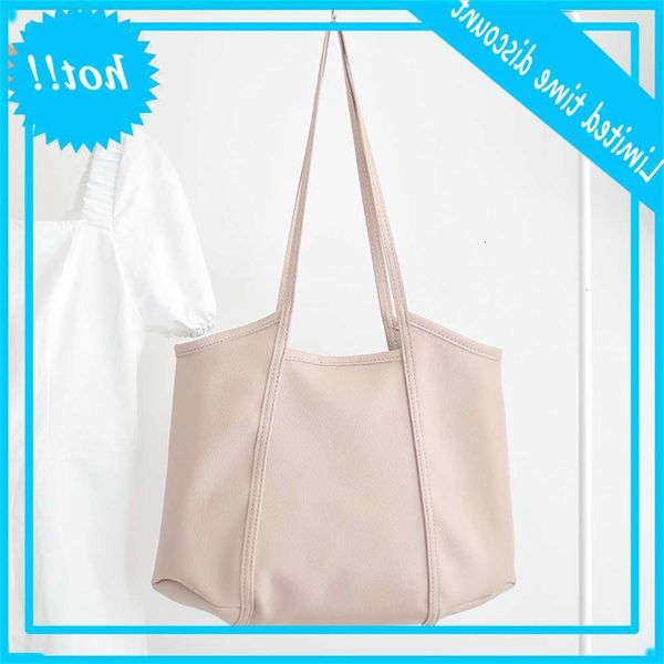 

korean pure soft leather shoulder simple fashionable student's daughter and mother's bag casual versatile large capacity handbag