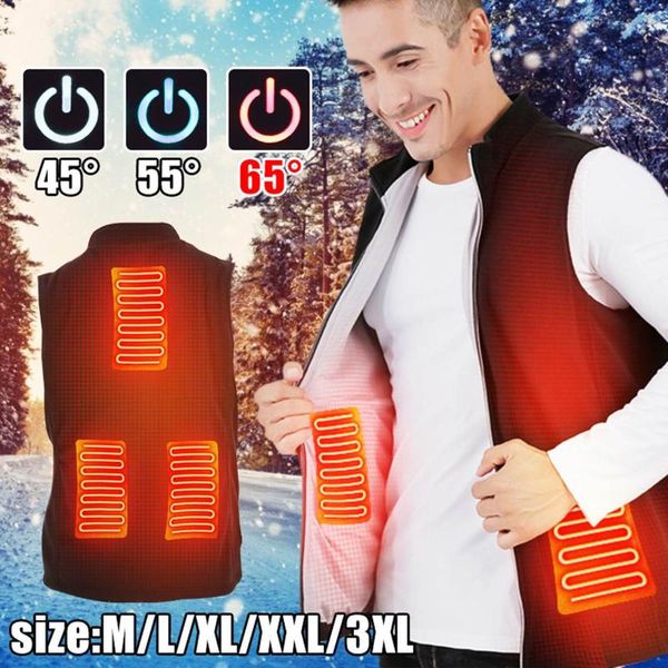 

outdoor t-shirts electric heating jacket polar fleece vest lightweight thermal clothes winter usb hunting fever waistcoat warm clothing, Gray;blue