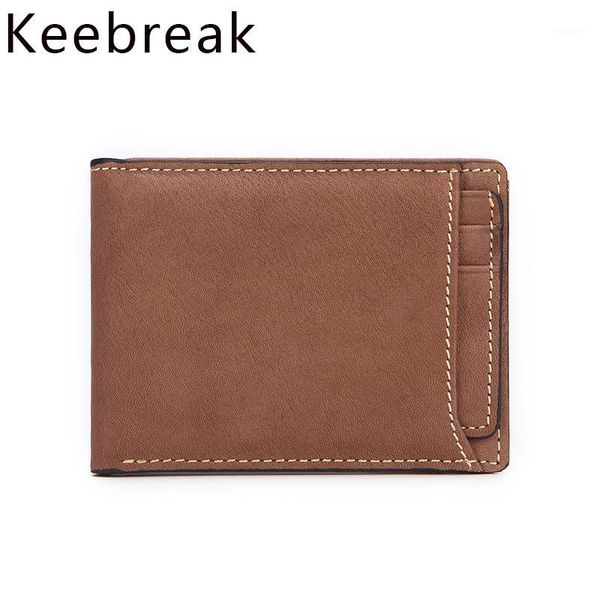 

wallets men genuine leather mini slim wallet money bag purses small thin male carteira antifurto walet1, Red;black