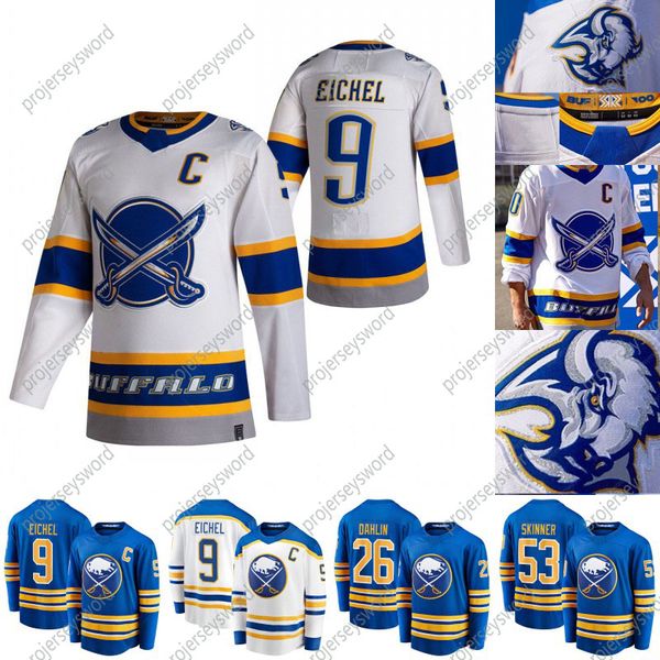 

2020-21 reverse retro taylor hall jersey buffalo sabres eric staal linus ullmark rasmus dahlin jeff skinner sam reinhart jack eichel jerseys, Black;red