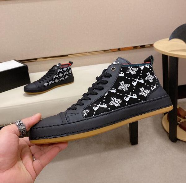 

luxury new womens bee flat bottoms walk shoes full grain cow leather lace up boots size 38-44, Black