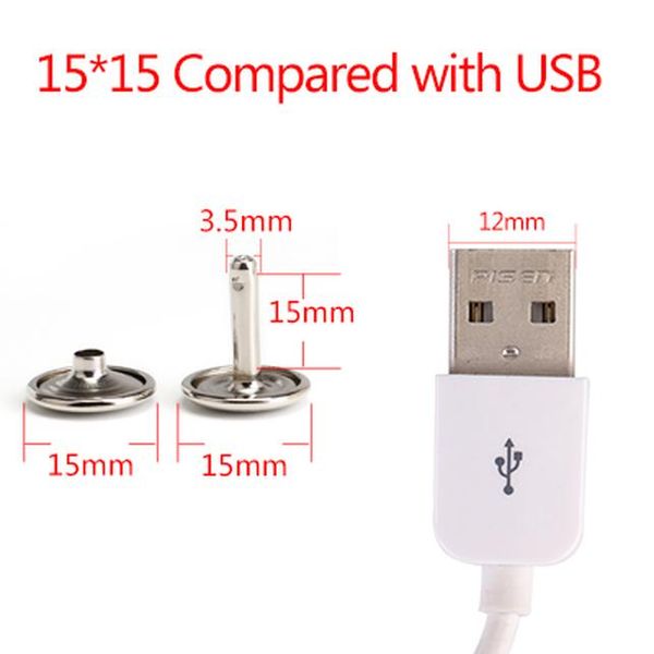 

the new 50 sets batch clothing rivets of metal 15mm diy handmade fashion rivets belt strap shoes pegs of metal package crafts wmtptt