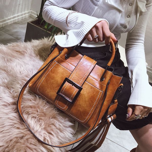 

retro womens bag new fashionable korean style versatile crossbody fashion shoulder large capacity fashion handbag