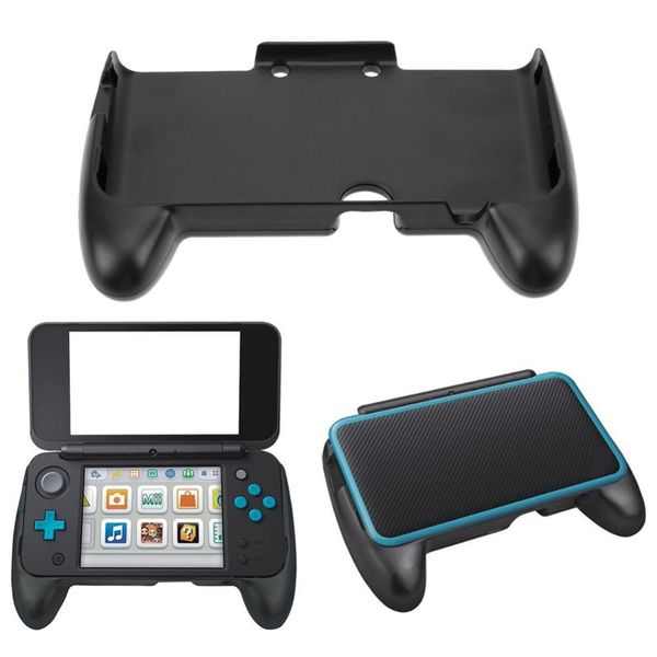 Giochi elettronici portatili Custodia protettiva di supporto con impugnatura in ABS nero per Nintendo 2DS LL 2DS XL NUOVA console di gioco