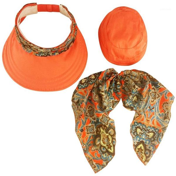 

breathable foldable open linen hat beach hat sunshade uv protection wide brim summer visor beach cap orange1, Blue;gray