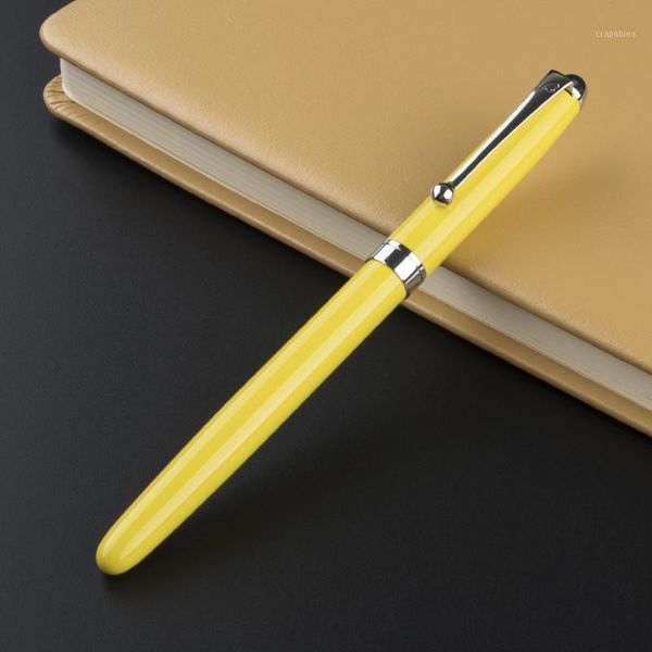 

901 elegant upscale classic piece of yellow roller ball pens1