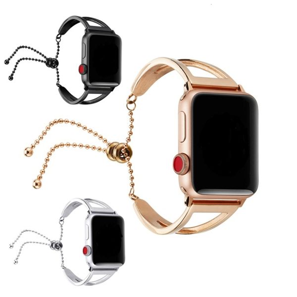 

suitable for hollow iwatch12345 metal stainls steel bracelet chain strap