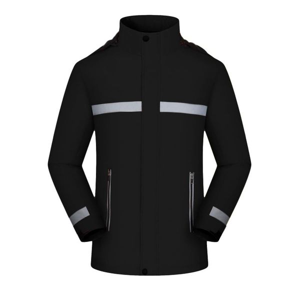 

black outdoor sports jackets winter warm thick waterproof reflective strip skiing overcoat fleece mountaineering coat #3, Blue;black