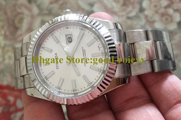 Luminous Watches For Men 41mm Asia Automatic 2813 Orologio Nero Blu Roma Crystal Date Orologi bianchi da uomo Bracciale Jubilee in acciaio da polso
