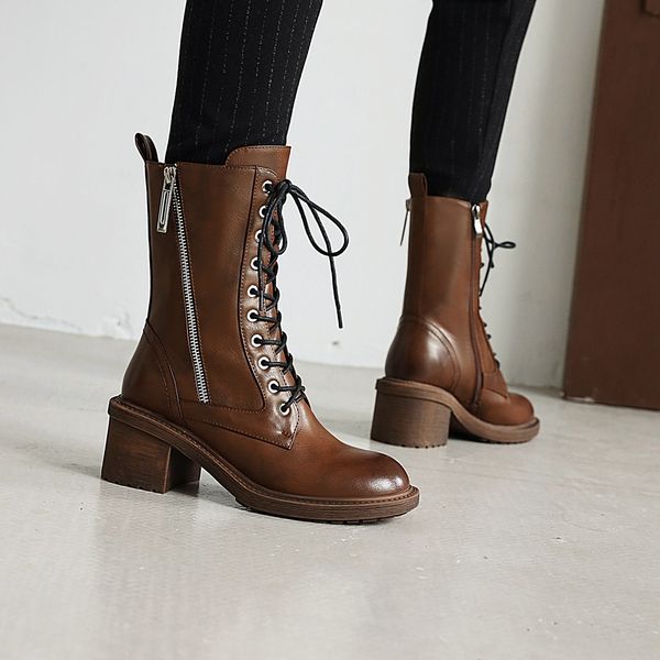 

women ankle superfine fiber 22-25cm autumn length winter side zipper short boots celebrity platform shoes online n8bz, Black