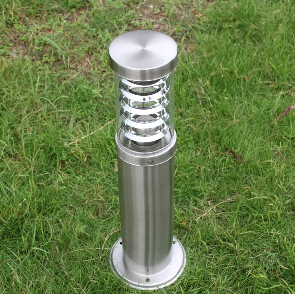 Открытый полюсный стержень Bollard Light Column Post Lame LED Современная нержавеющая сталь Водонепроницаемый наружный лужайкий ламп