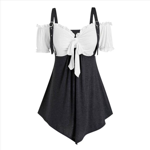 

women blouses plus size ruched camis bandage shirt cold shoulder short sleeve blouse kimono blusas mujer de moda 2020, White