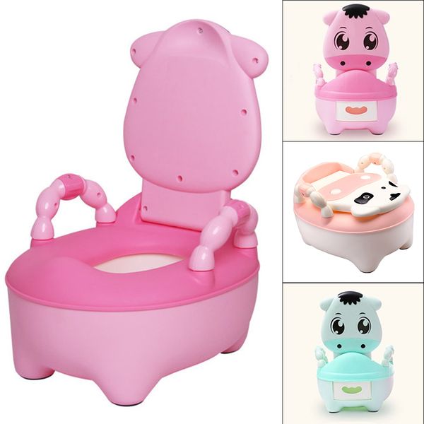 

baby potty toilet training seat portable plastic child potty trainer kids indoor baby potty chair plastic children's pot lj201110