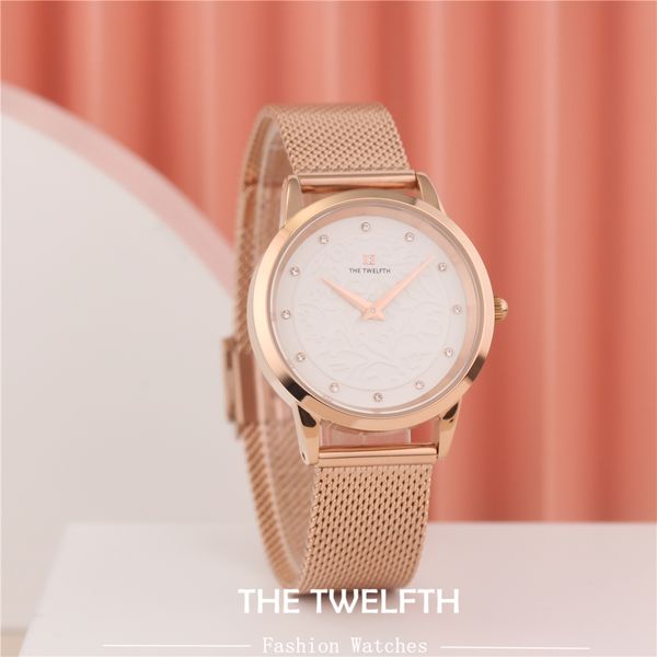 

2021 new arrivals crystal watch womens designer fashion quartz watches 316l steel woman elegant clock 32mm dial girl relojes, Slivery;brown